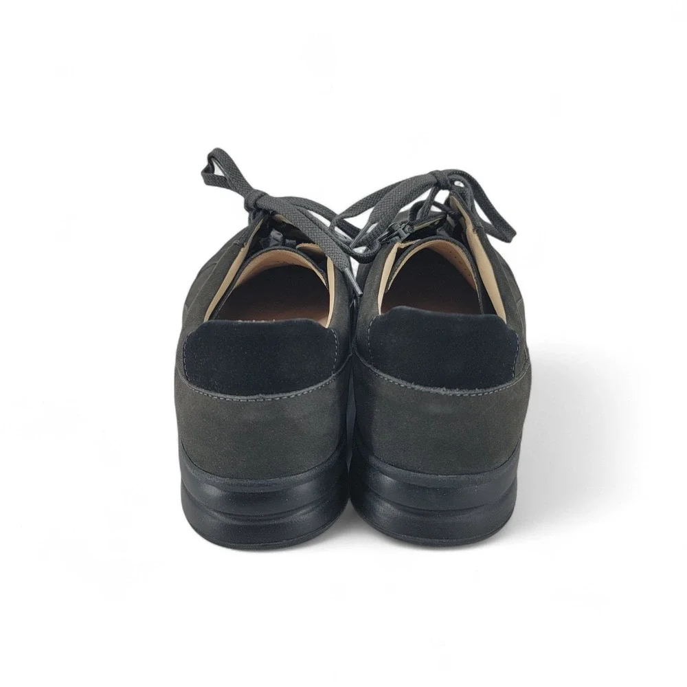 Finn Comfort Prato Nubuck Shoes Womens US 9.5 EU 40.5 Black‎ Comfort Walking Zip